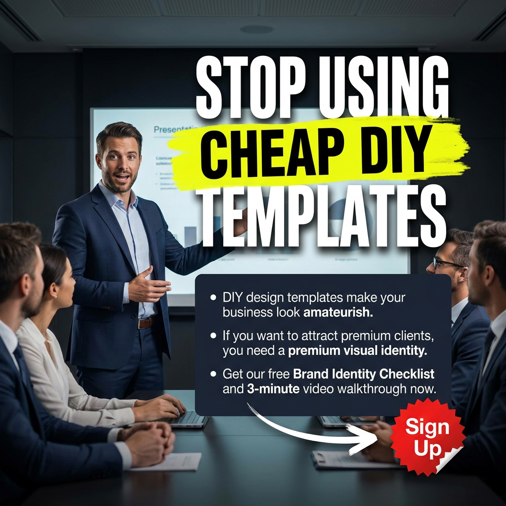 Ad 2: Stop using cheap DIY templates Brand Savage ad