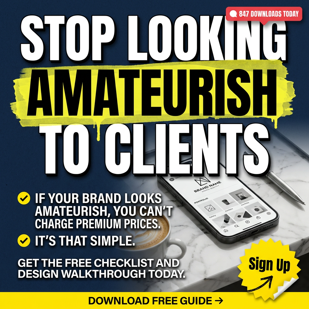 Ad 10: Stop looking amateurish to clients Brand Savage ad