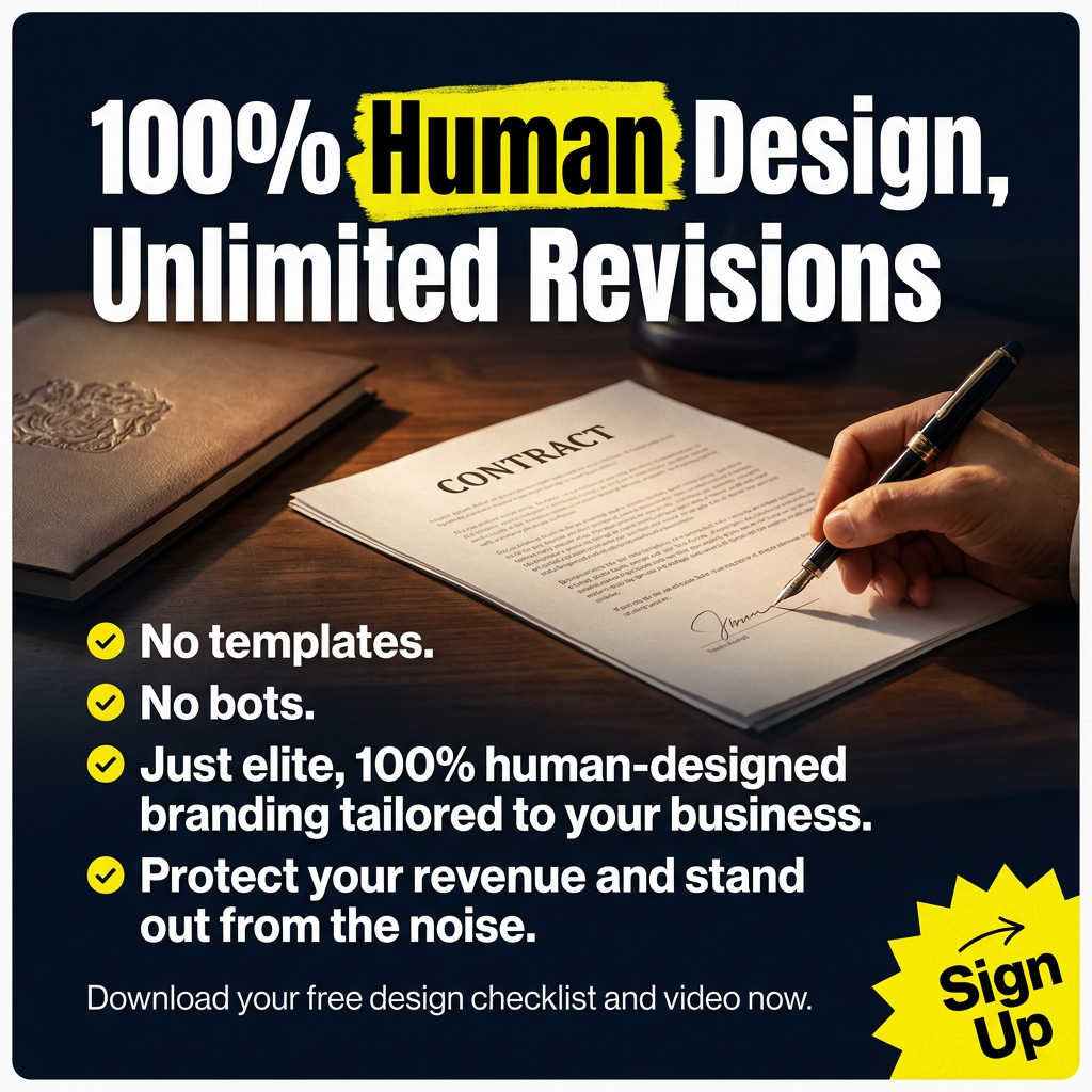 Ad 9: 100 percent human design and unlimited revisions Brand Savage ad