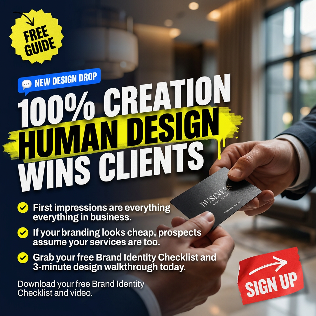 Ad 3: Human design wins clients Brand Savage ad