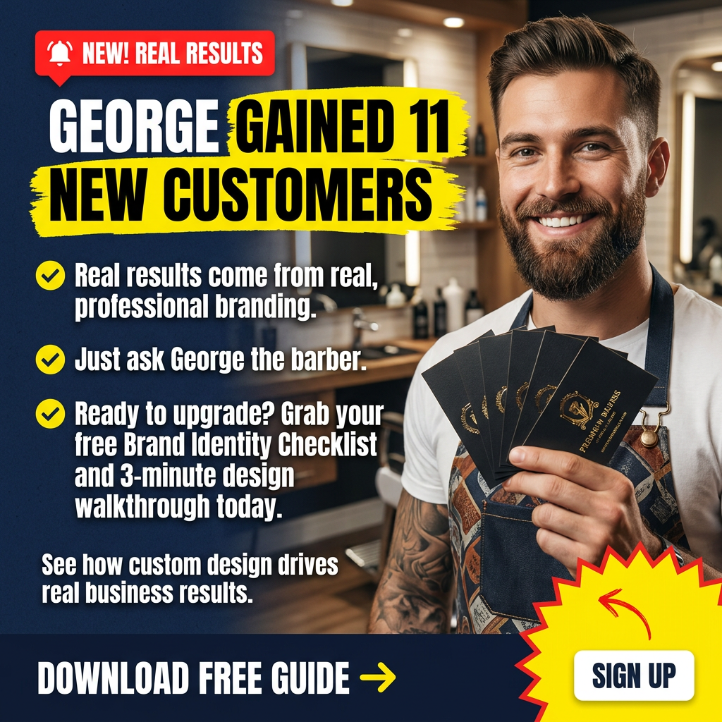 Ad 7: George gained 11 new customers Brand Savage ad